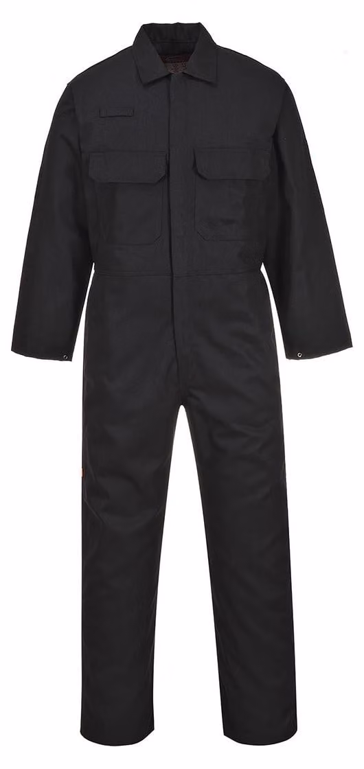 Portwest BIZ1 Tuta ignifuga Bizweld™ nera alta taglia XL