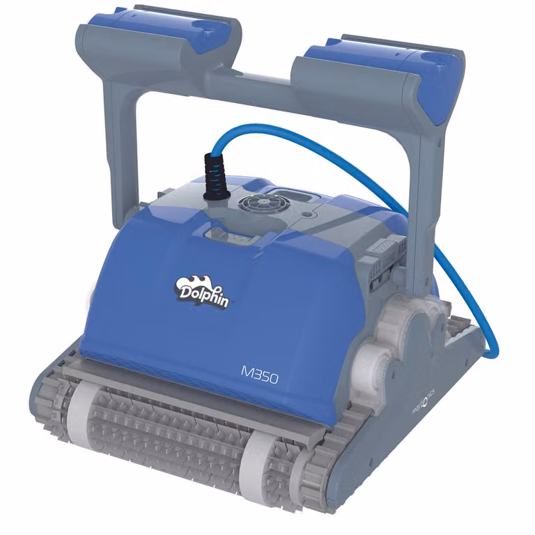 Robot elettrico per piscina per la pulizia di fondo, pareti e linea di galleggiamento. Dolphin M350