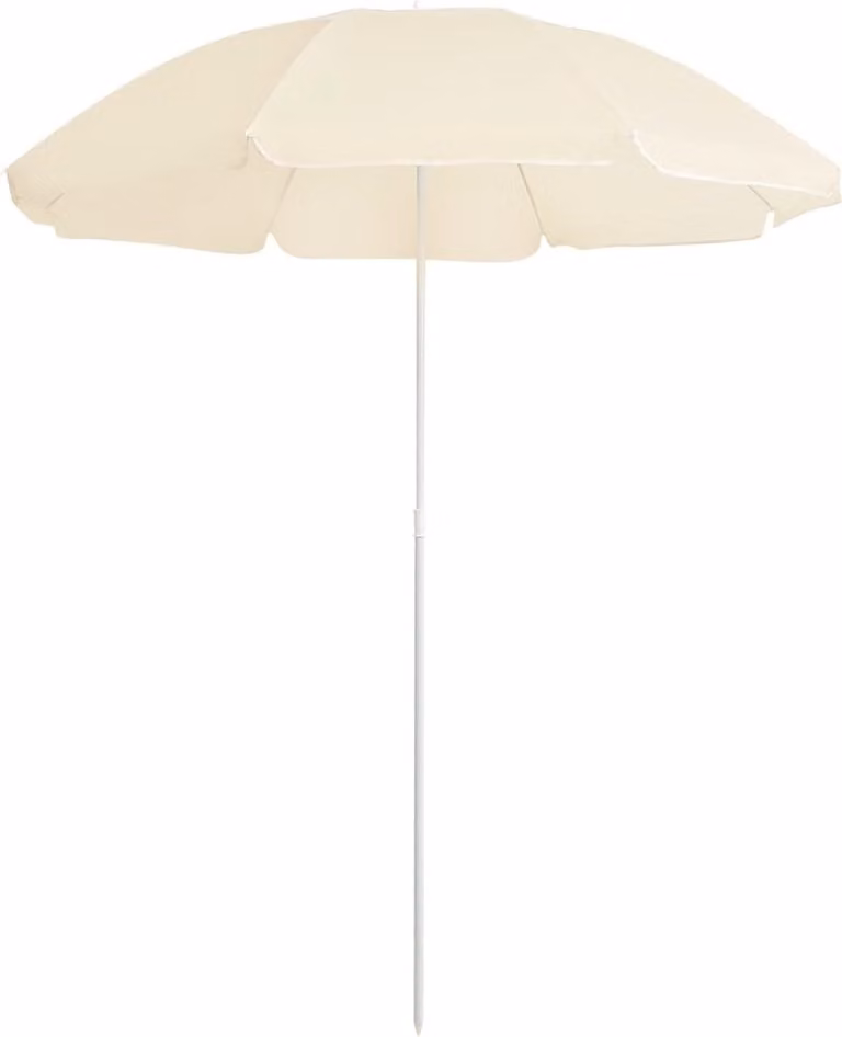 Maison Exclusive - Ombrellone con palo in acciaio color sabbia, 180 cm