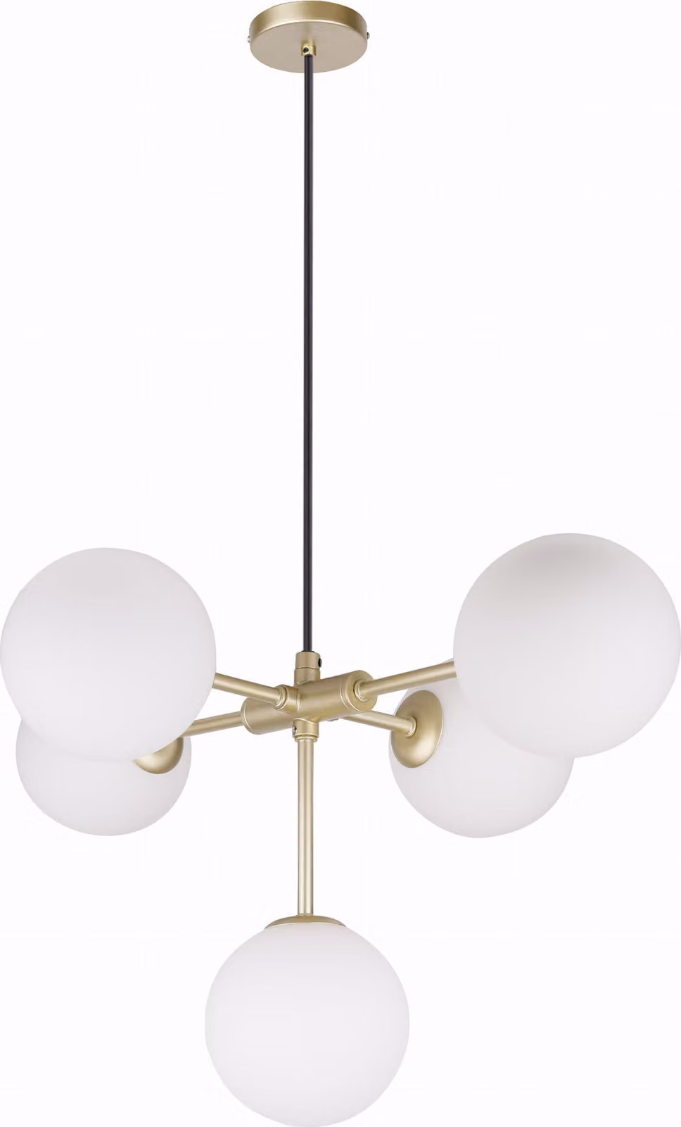 Lampada a sospensione moderna MATI - 5 attacchi G9, 28W, ottone/bianco