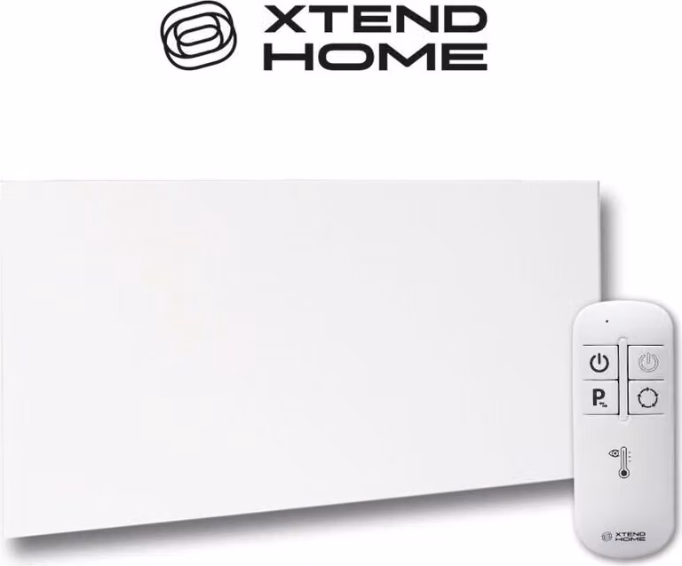 Pannello riscaldante a infrarossi Xtend Home, senza cornice, 580W, 230V, bianco, Wi-Fi, Tuya