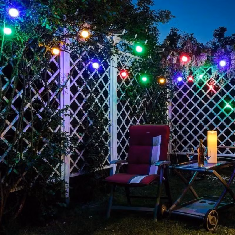 Illuminazione per feste DECOLED 5 m, 10 LED colorati, IP44