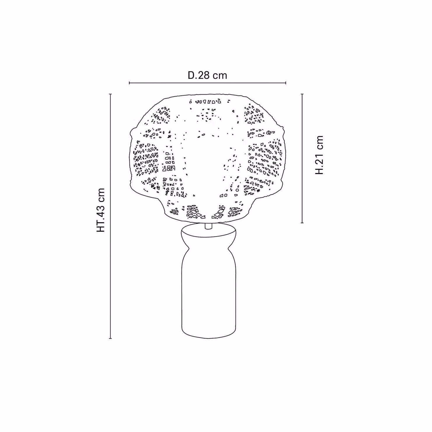 MARKET SET Lampada da tavolo Odyssée, Legno scuro, Soggiorno / Sala da pranzo, Legno, Design, Lampada da tavolo