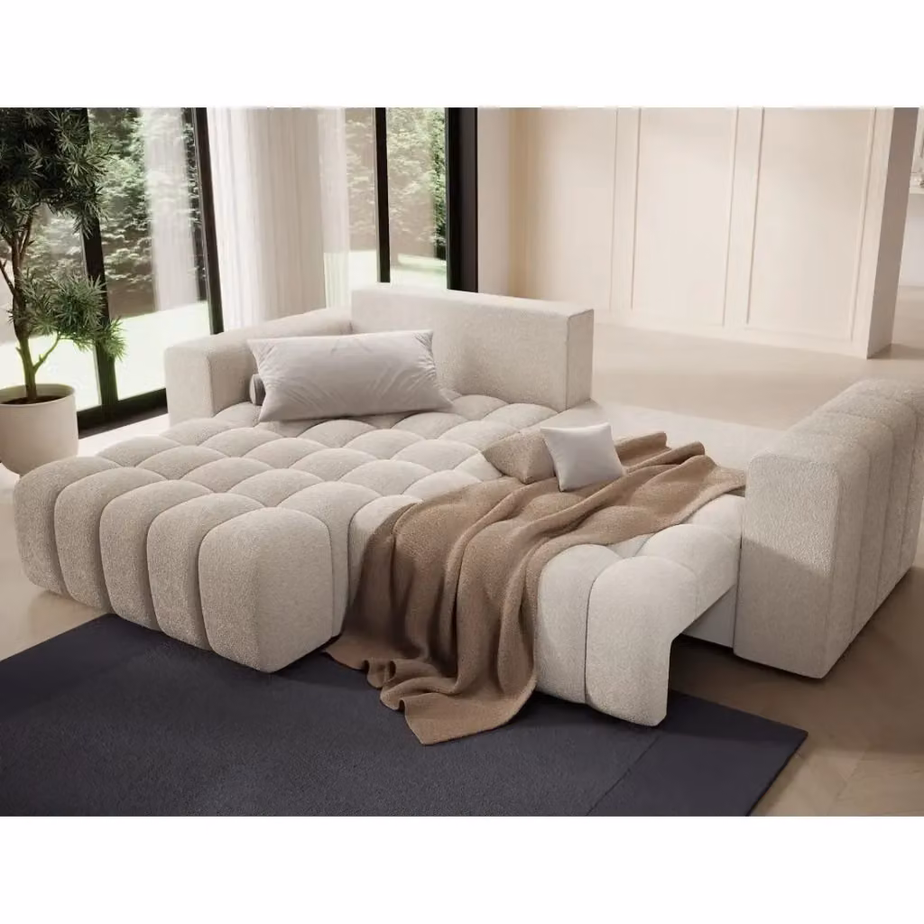 Divano angolare convertibile MEUBLORAMA DORY beige con vano contenitore e funzione letto L/P/H: 250 x 175 x 92 cm – 2