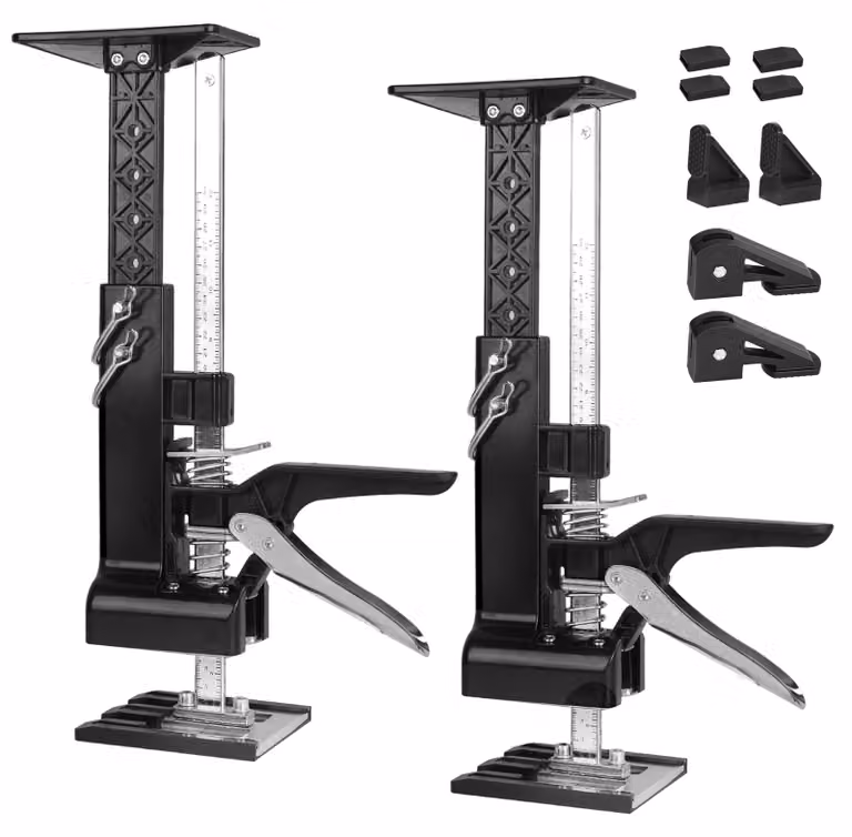 Strumento multifunzione per sollevamento manuale, confezione da 2 pezzi, lunghezza 38 cm, capacità fino a 220 kg, con scala graduata