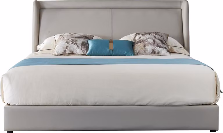 Bett Polster Design Luxus Doppel Hotel Betten Schlaf Zimmer Leder 180x200cm