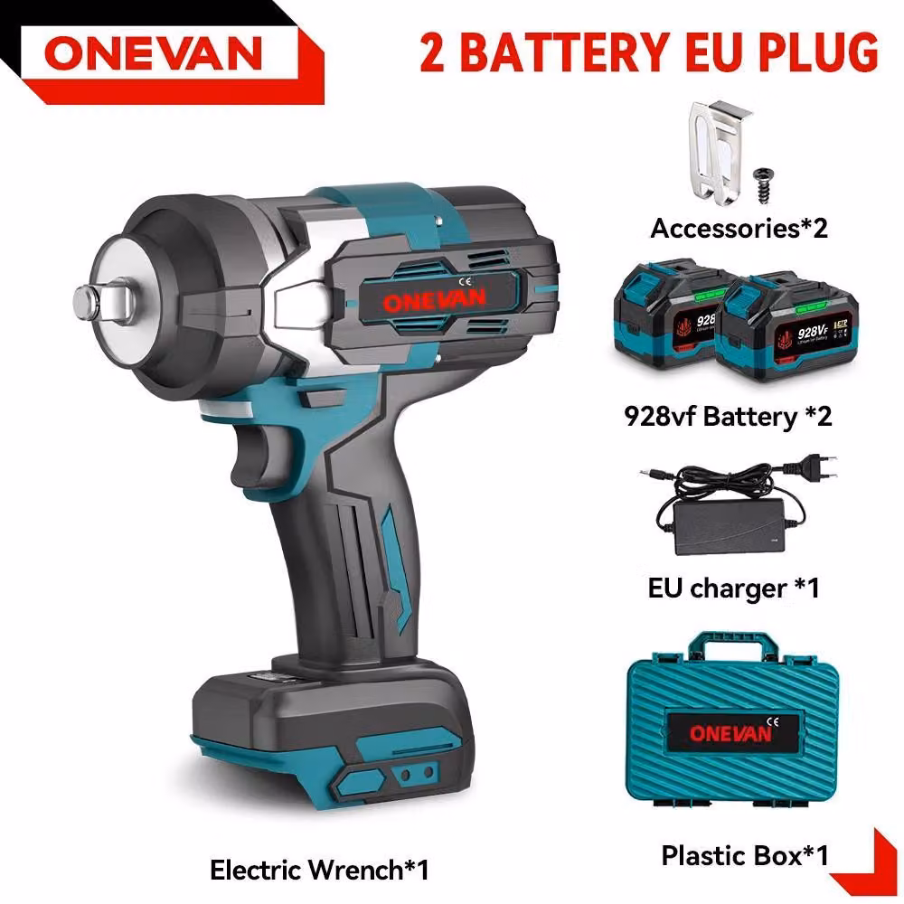 Avvitatore a impatto a batteria - Avvitatore a impatto rotante - Coppia elevata: 2800 Nm - Motore brushless - 0–8500 colpi/min - Sistema da 18 V - 2 batterie grandi incluse - Rosso