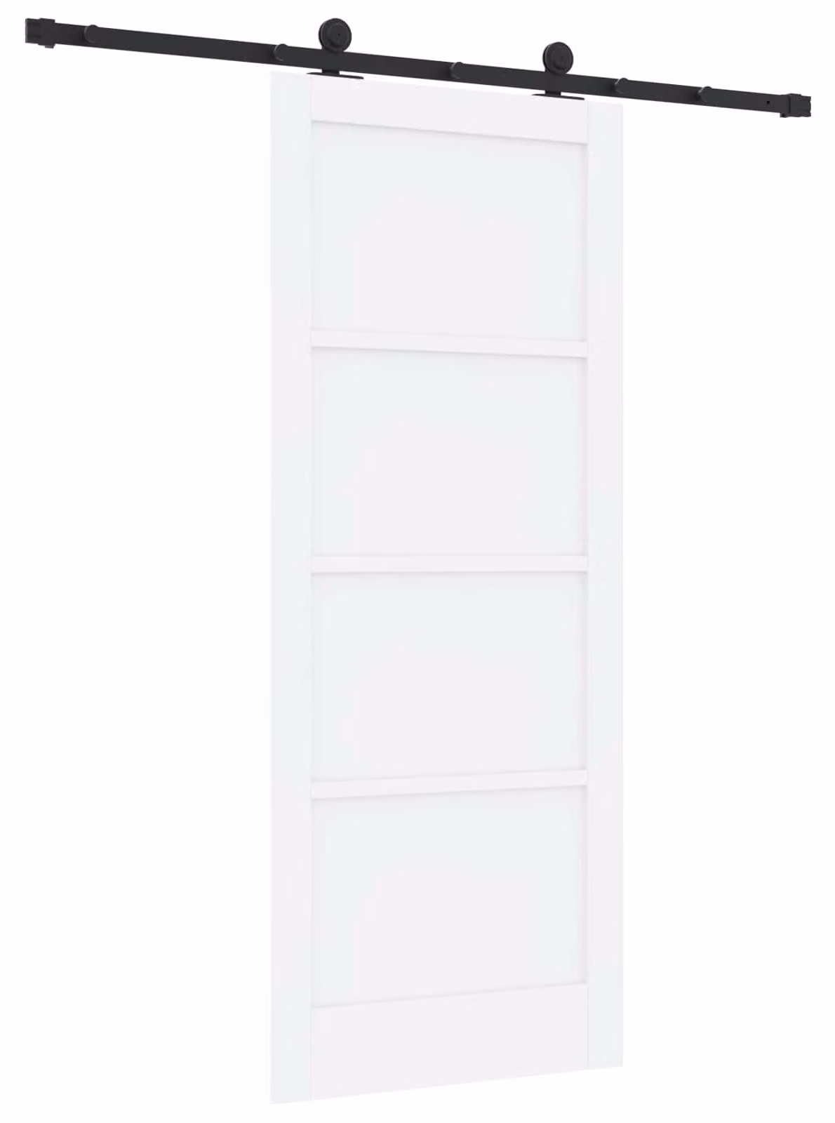 Porta scorrevole Bianco e Nero 83 x 202 cm