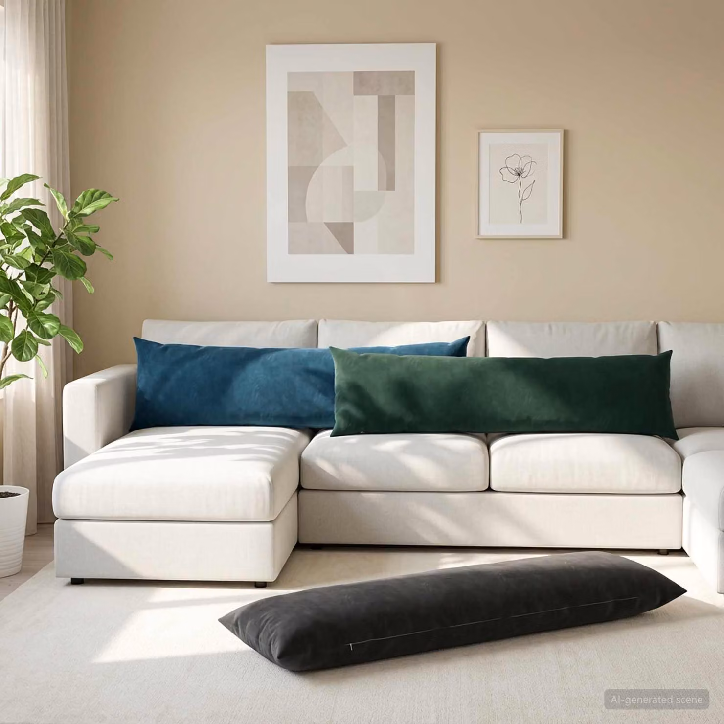 Federa vidaXL HEERLEN in velluto verde, L: 145 cm x P: 40 cm