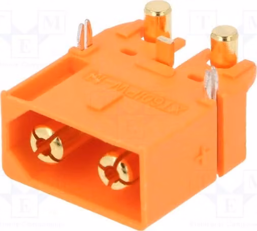 1 connettore per alimentazione CC, tipo XT60 maschio, modello XT60IPW-M, con 3 pin