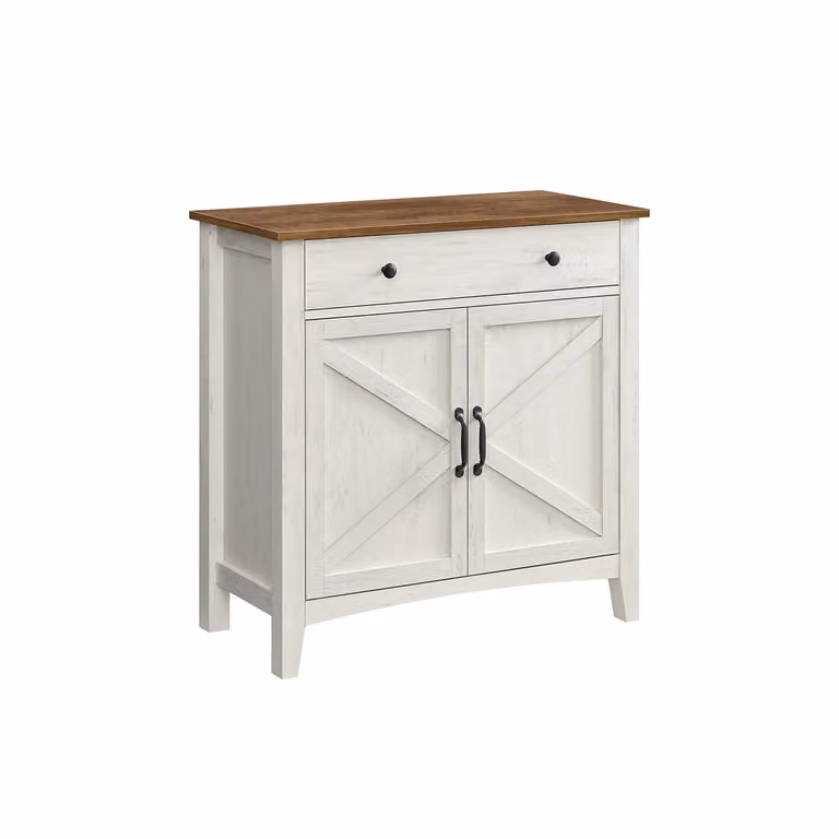 Credenza Cucina Bianco e Noce