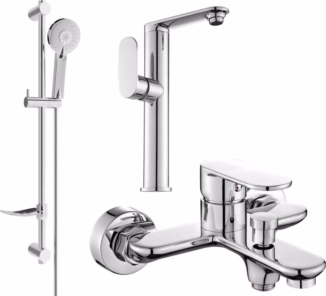 Mexen Milo DF40 set da bagno, cromato - 713153DF40-00