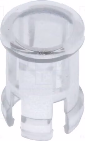 10 lenti per LED rotonde, materiale: trasparente, UL94V-2, modello FIX-LC5-4, diametro 5mm