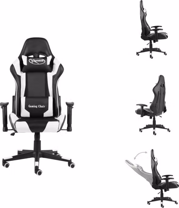 vidaXL Sedia da gioco girevole in PVC bianco - Sedia da gioco