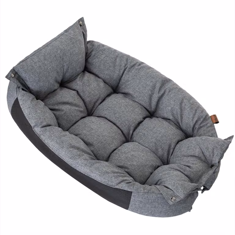 Cuccia e materasso per cani 2 in 1 - 95x63 cm - Impermeabile, pieghevole, antiscivolo - Divano e area relax per cani e gatti | Doggy