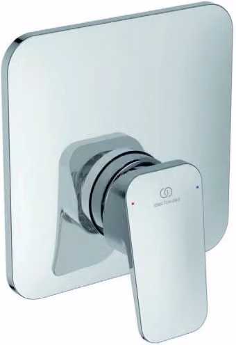 Miscelatore monocomando ad incasso per doccia Ideal Standard Ceraplan BD252AA in ottone color argento cromato