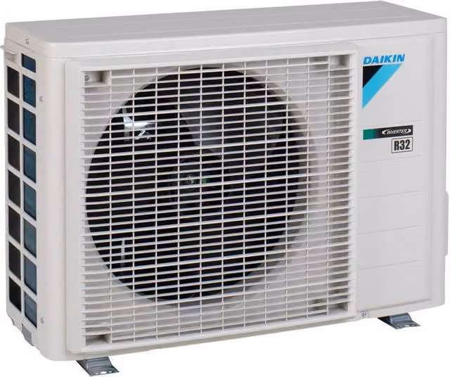 Unità esterna monosplit Daikin RXA35A8 con tecnologia inverter, potenza 3,5 kW, refrigerante R32 e design Stylish, colore bianco