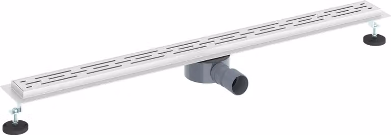 Scarico doccia con copertura in vetro e sifone a 360° 100 cm