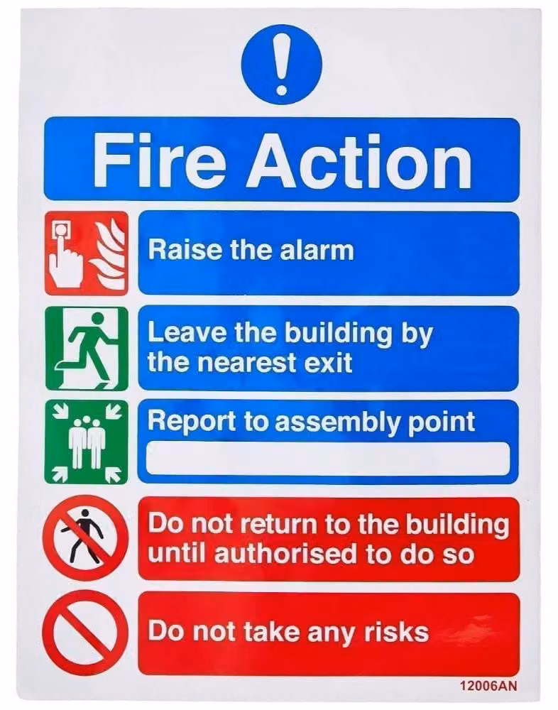 Segnale di sicurezza antincendio, autoadesivo, 150 x 200 mm, per aziende e abitazioni