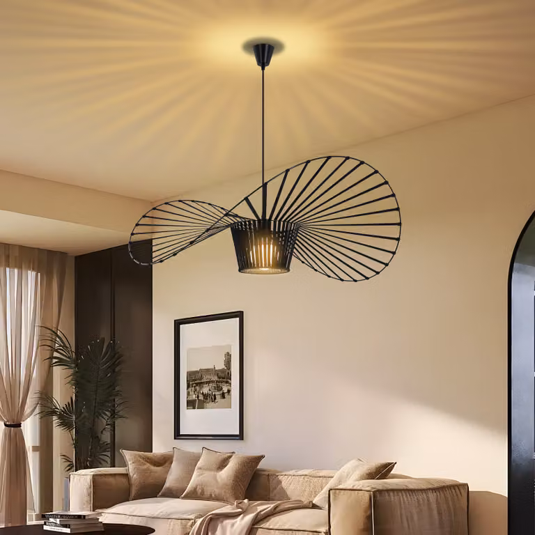 Lampada a sospensione ZMH da tavolo da pranzo 120 cm, lampada a sospensione per soggiorno, lampade a sospensione E27, lampada da tavolo da pranzo regolabile in altezza, lampada a sospensione per sala da pranzo, lampada da tavolo da pranzo creativa