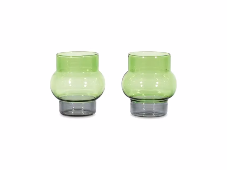 Bump Bicchieri bassi Verde - Set di 2
