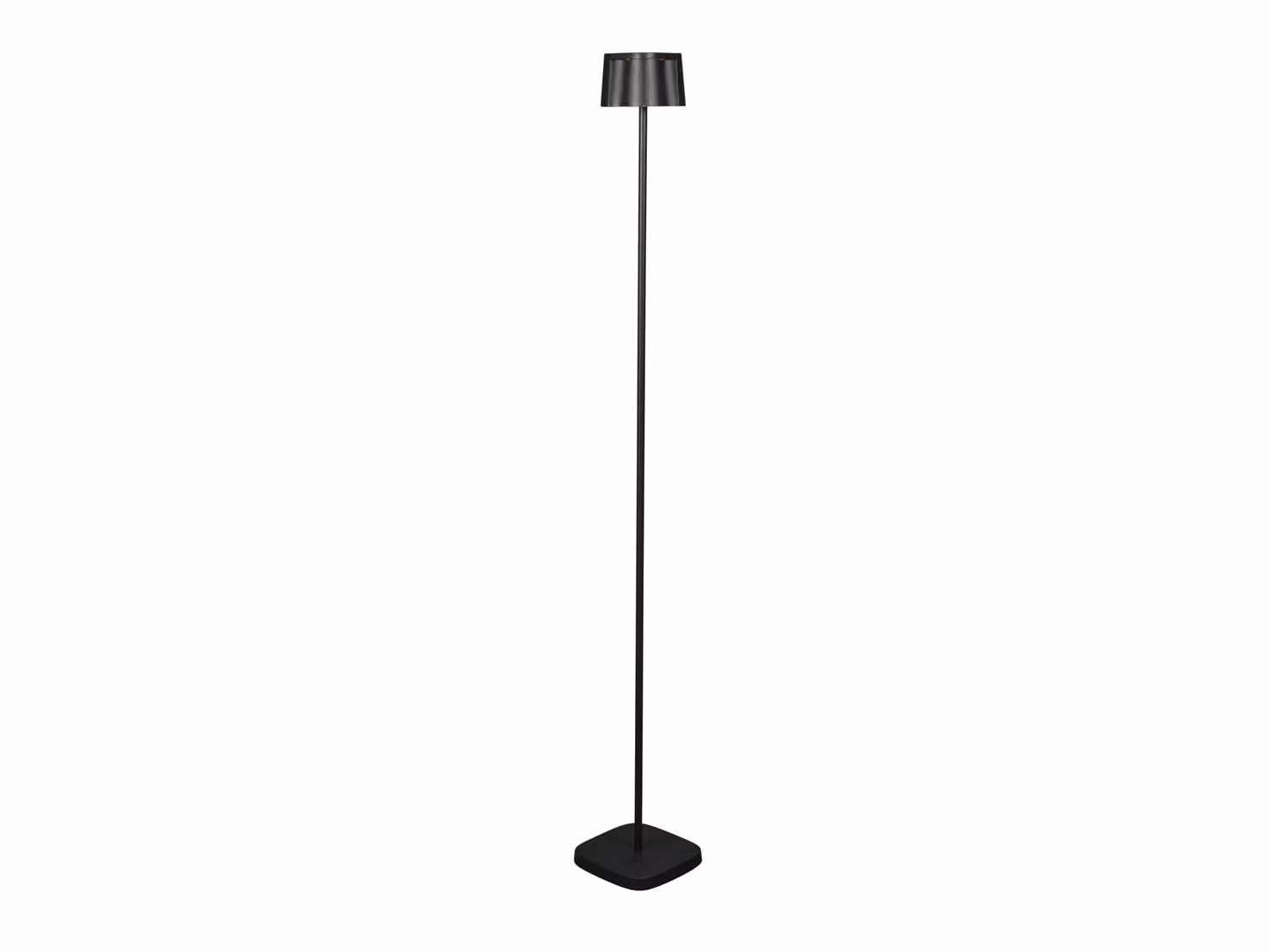 KONSTSMIDE Bella lampada da terra ricaricabile IP54 nero dimmerabile 2700/3000