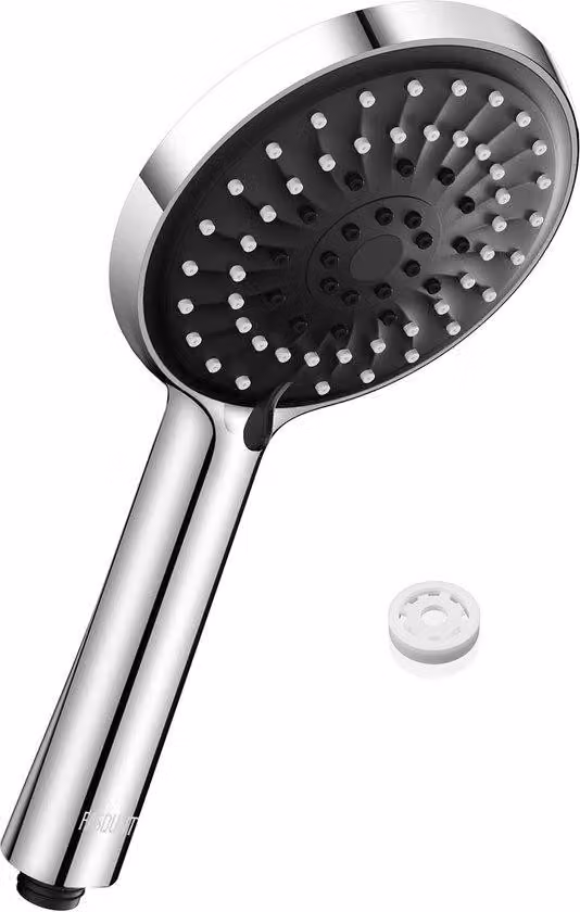 Doccetta a risparmio idrico con limitatore di portata a 9,5 l/min, acceleratore di flusso con aumento della pressione del 200%