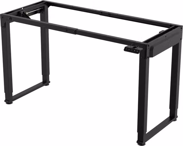 Gamba elettrica regolabile per tavolo pro.tec in acciaio inossidabile nero, Altezza: 70-115 cm – 1