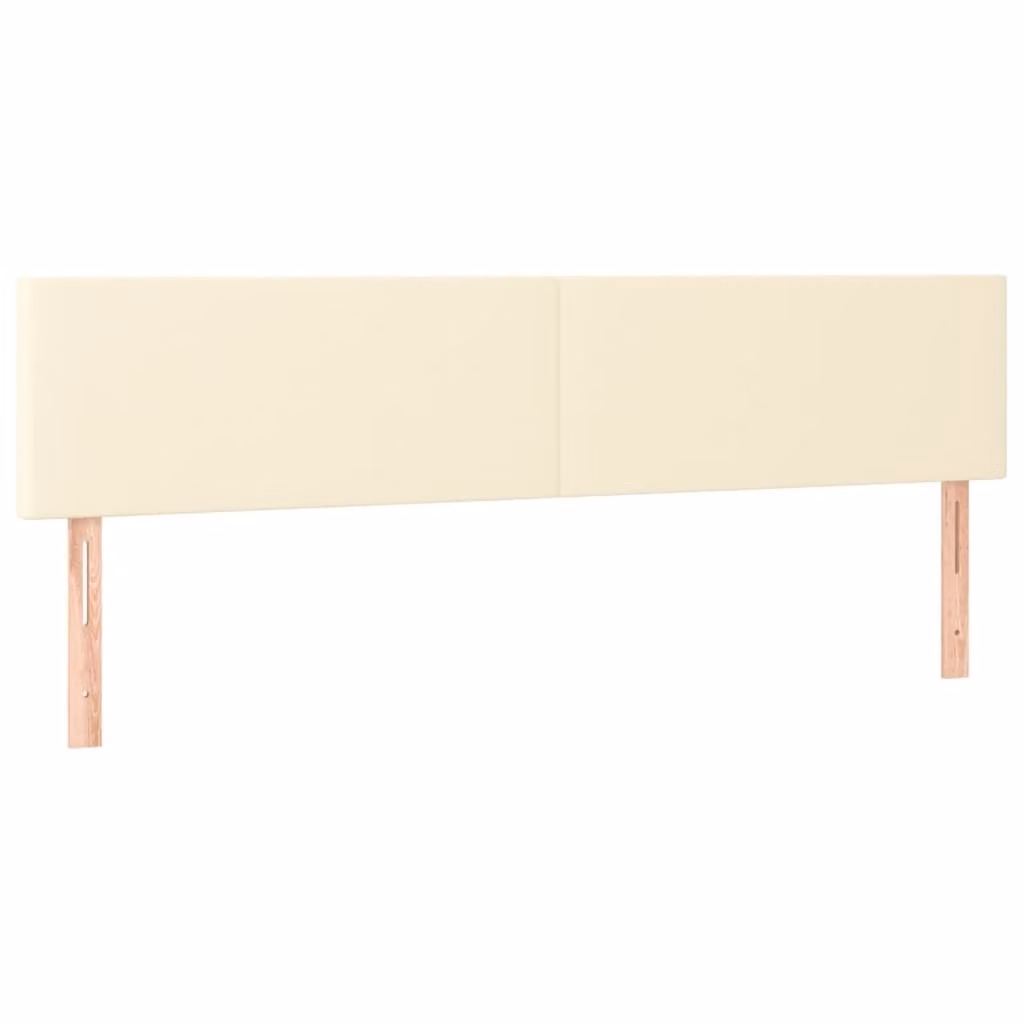 vidaXL Testiere 2 pz. Crema 90x5x78/88 cm in Pelle finta