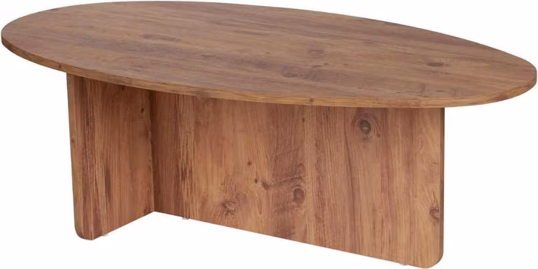 Calicosy - Tavolino con piano ovale L125 cm - ANNA