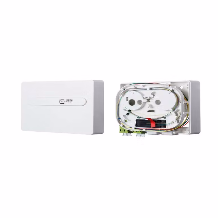 Metz Connect OpDAT ADT giunzione 2xLC-D (verde lime), OM5, bianco puro RAL 9010 1501187J02HC