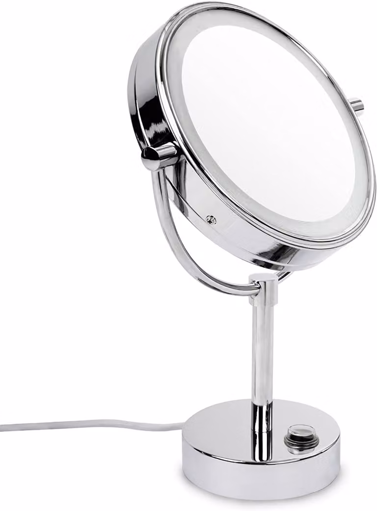 Specchio cosmetico con illuminazione Specchio da appoggio Marilyn Specchio per il trucco con ingrandimento 5x