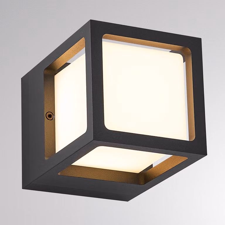 Molto Luce Applique da esterni FYNN-X, Nero, Alluminio, Moderno, Applique da esterni