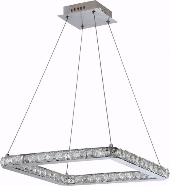 Lampadario LED cristallo Candellux Lords 31-34854 cromo