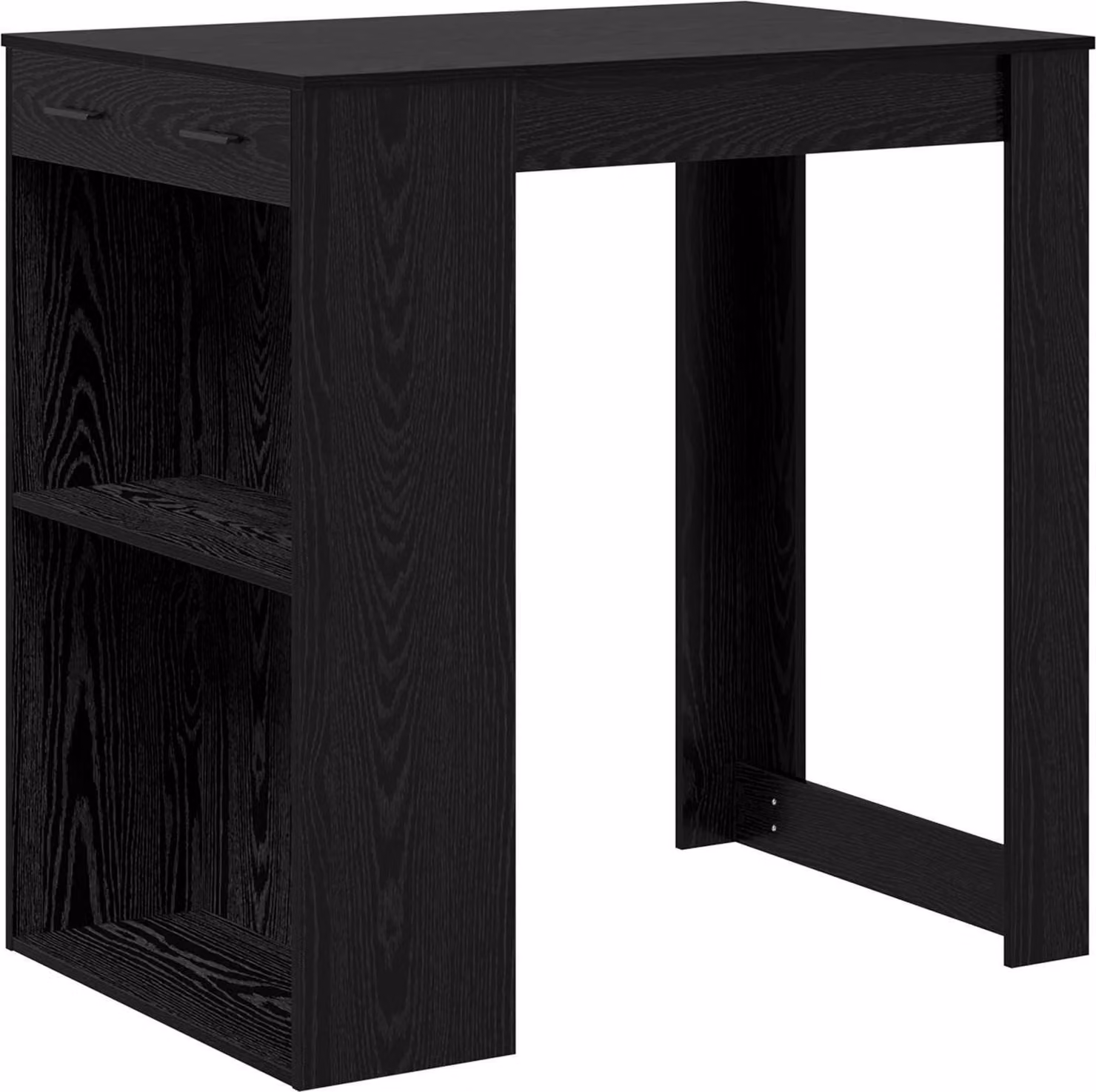 Tavolo da bar Rovere Nero 102 x 70 x 103,5 cm Legno multistrato