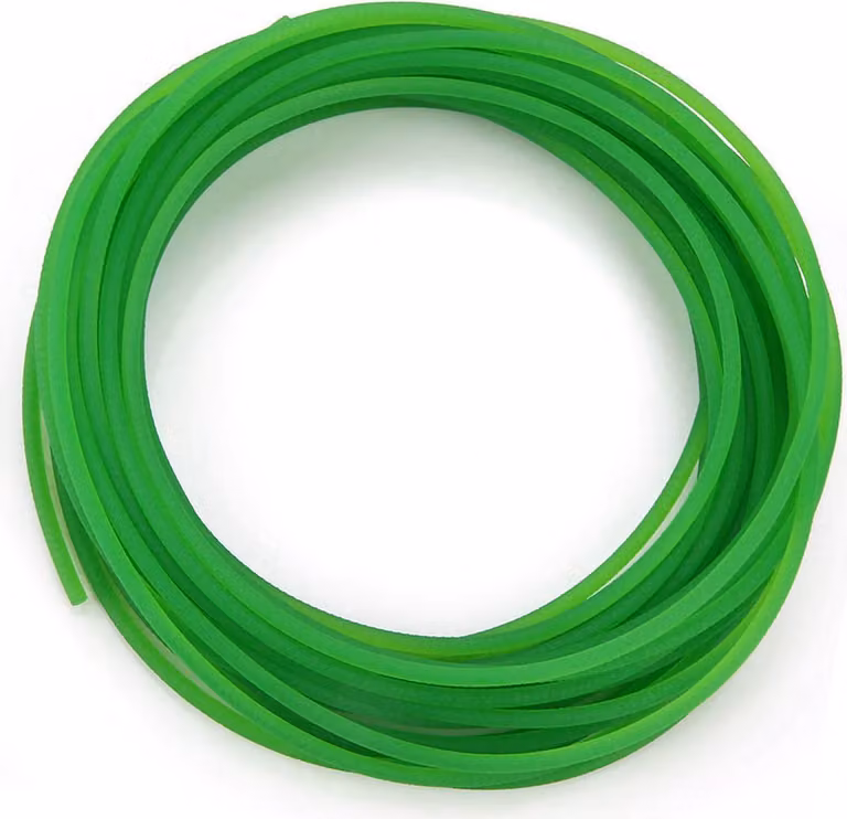 Cinghia del poliuretano, cinghia rotonda del poliuretano, cinghia della trasmissione, cinghia rotonda del poliuretano, cinghia rotonda verde del poliuretano