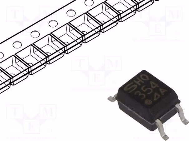 1 x Optoisolatore, canali: 1, Uce: 80V, PC354N1J000F, optoisolatore - uscita SMD