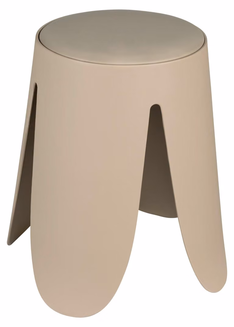 WENKO Sgabello da bagno mod. Comiso beige opaco, portata massima 180 kg