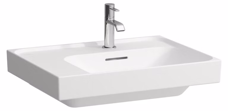 LAUFEN MEDA lavabo à poser, poncé, tablette à gauche, 600x460mm, sans trou pour robinet, avec trop-plein, H8181127571091, H8181127571091