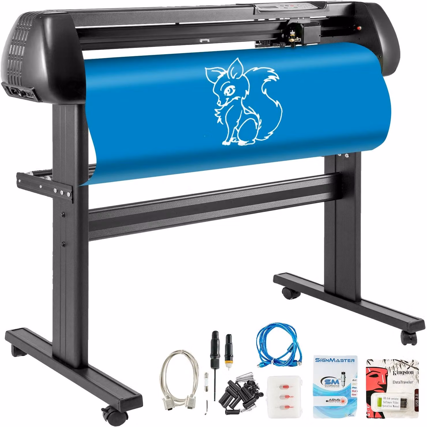 VEVOR Macchina per il taglio del vinile da 28 pollici, plotter da taglio in vinile di base con supporto, plotter, potenza regolabile, velocità, creazione di insegne