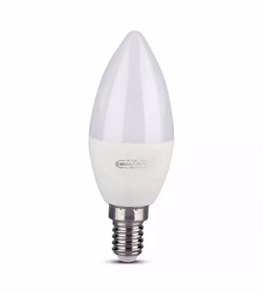 Lampadina LED Smart V-Tac E14 a Candela RGB 4,5W Dimmerabile Compatibile con Google Home e Amazon Alexa