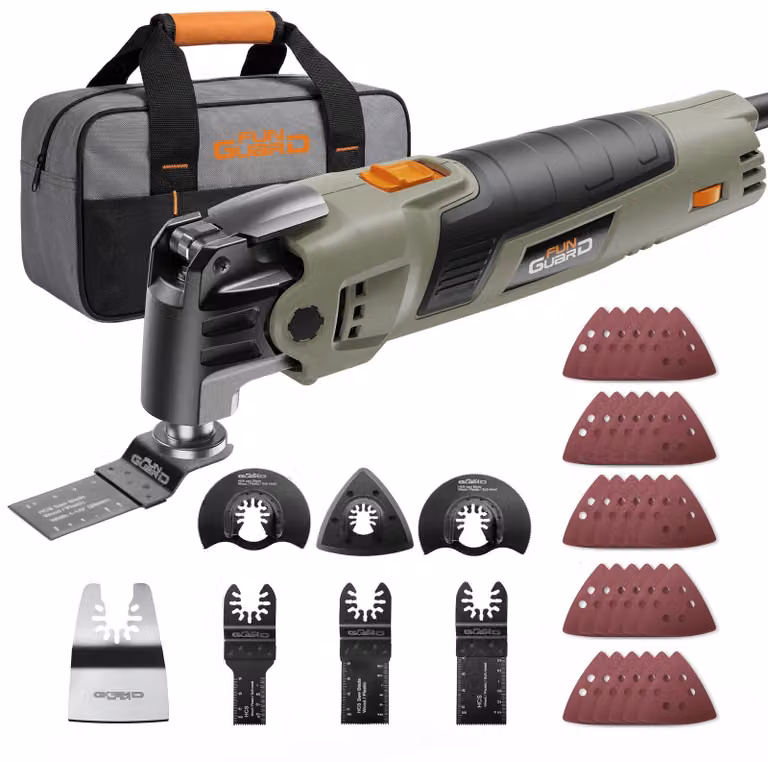 Utensile oscillante da 400 W - Multifunzione, con 38 accessori e lama circolare