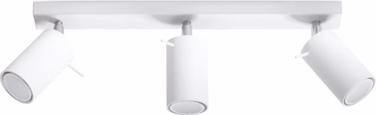 Lampada da soffitto RING 3 bianco 3xGU10 10W acciaio 16x6x45cm Sollux Lighting