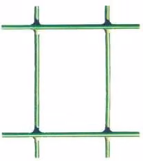 Rete elettrosaldata T-REX in acciaio zincata e plastificata in PVC colore verde, rotolo da 25 m