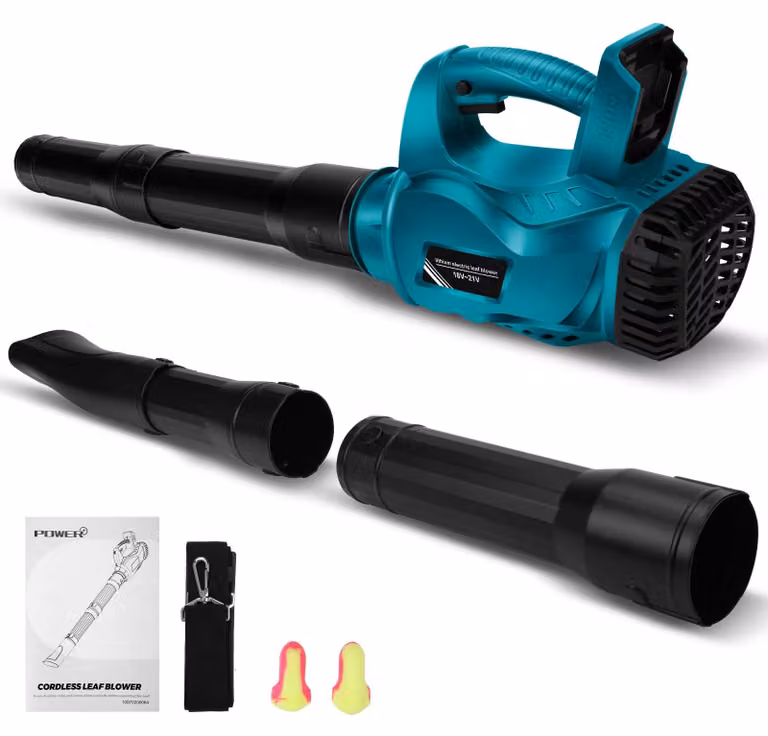 Accu bladblazer compatibile con batterie da 18V (batterie non incluse), ideale per la pulizia di aree esterne e la cura del prato, con una velocità dell'aria di 69 m/s