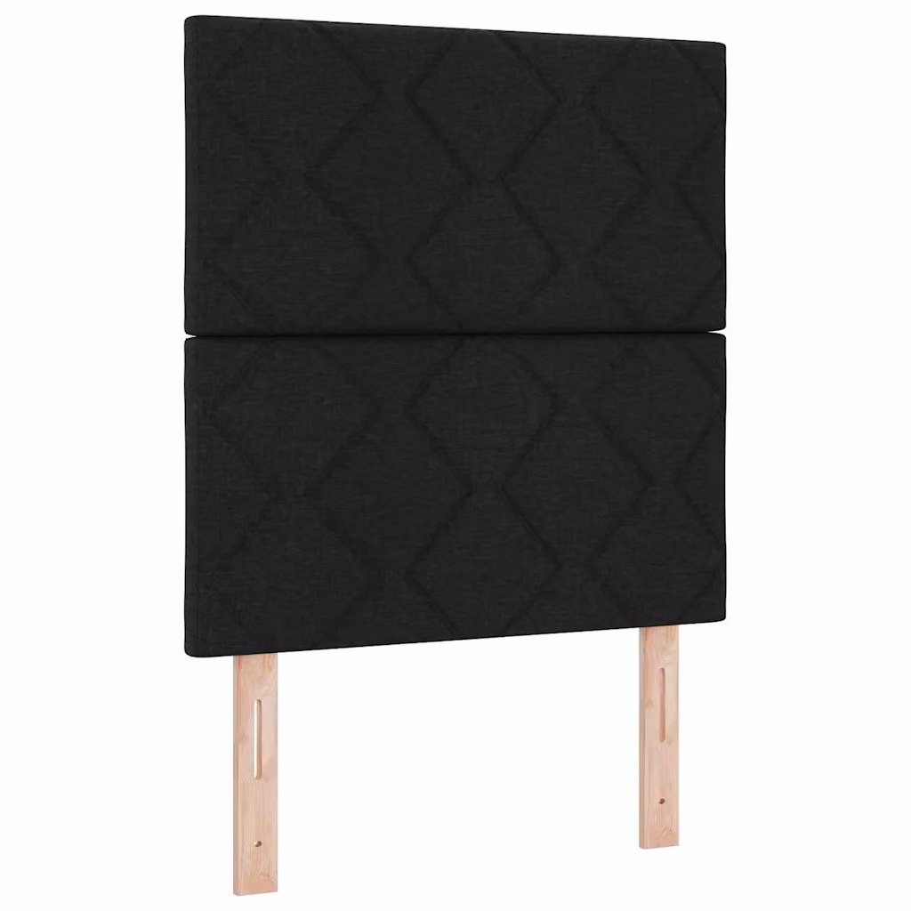 Letto a molla con illuminazione LED vidaXL in tessuto nero L 80 x P 200 cm – 2