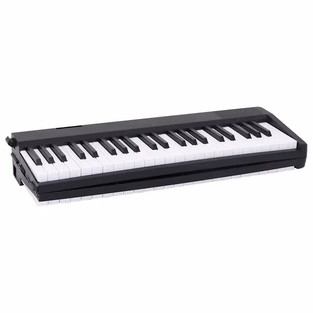 Tastiera Elettrica per Pianoforte a 88 Tasti con Leggio Pieghevole CFW3218199 in Bianco e Nero – 2