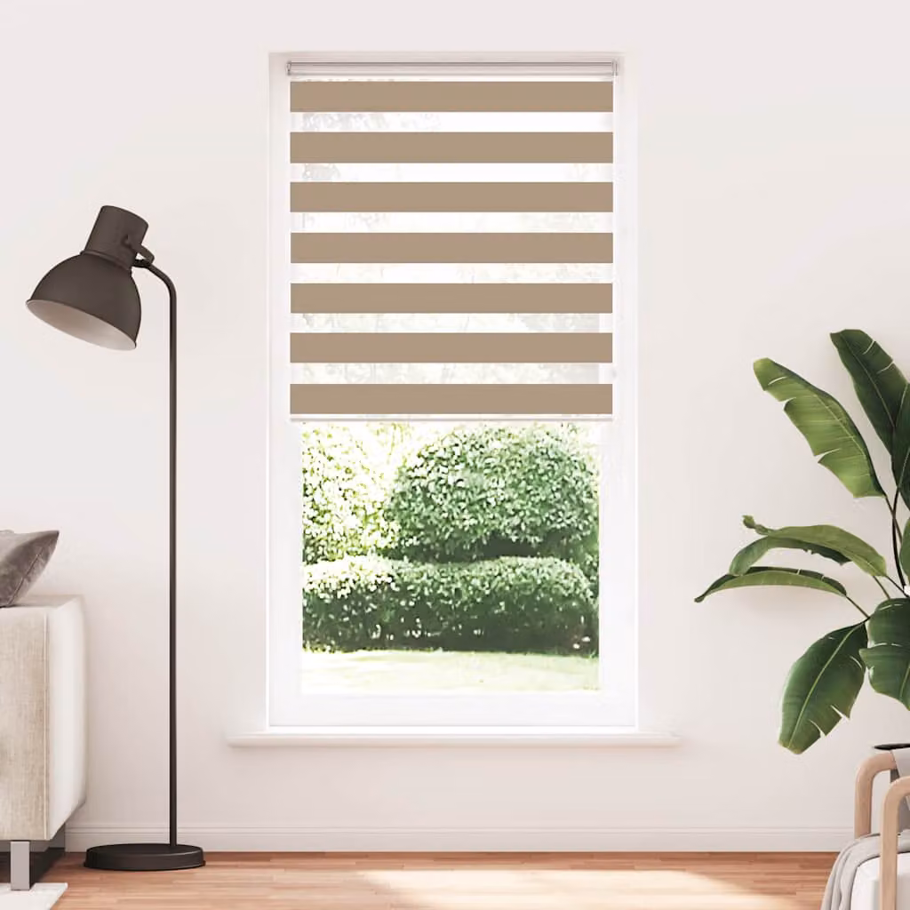vidaXL Tenda a Rullo Zebra Larghezza Tessuto 90,9 cm Poliestere
