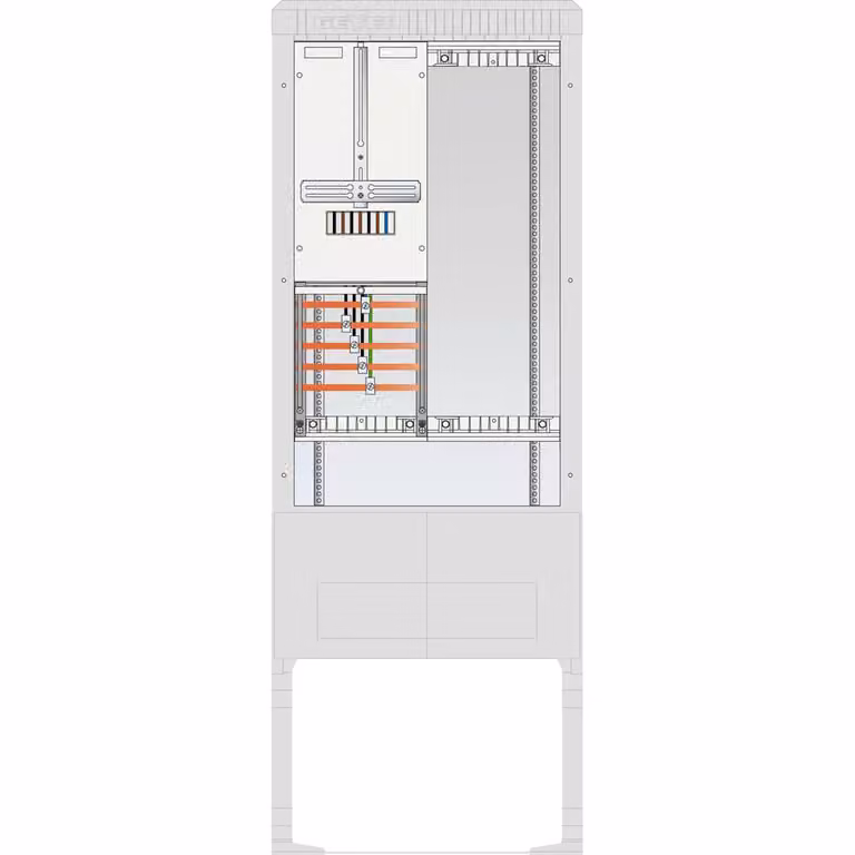 ABN Colonna di allacciamento per illuminazione stradale 1 ZP, 5 poli, spazio libero 250x750, senza gancio SB175ZL1500X