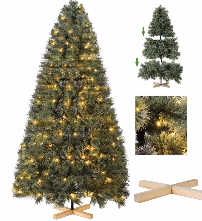 Albero di Natale artificiale - Albero di Natale in plastica - Albero "Triumph" - Albero con foglie in PVC
